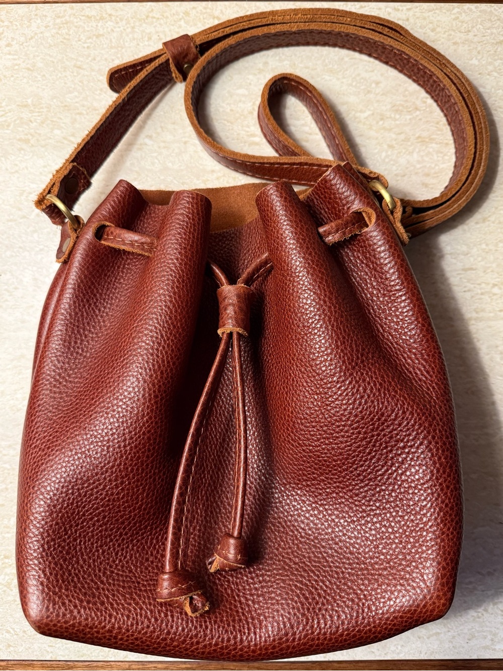 Portland Leather Small Bucket Bag